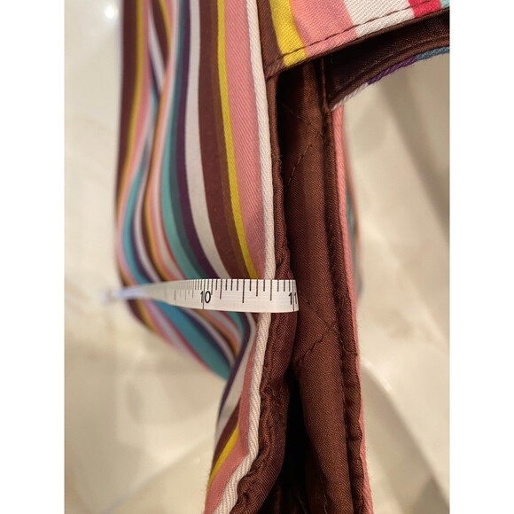 Striped Tote Beach Bag w/tags. Swim Bag Pool Bag  HUGE inside compartment - Picture 9 of 11